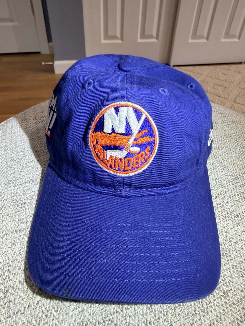 New Era NY Islanders Game On Adjustable Hat NHL Hockey Blue Dad Cap OSFM